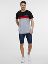 Sam 73 Grau-schwarzes Herren-T-Shirt SAM 73 Ernesto