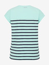 Sam 73 Türkisfarbenes gestreiftes Damen-T-Shirt SAM 73 Mercedes