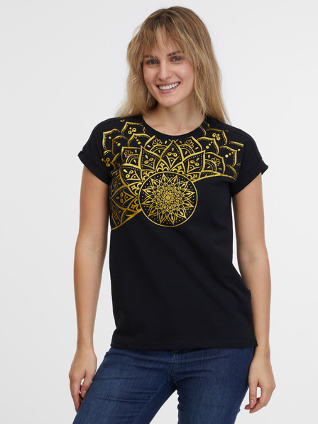 Sam 73 Schwarzes Damen-T-Shirt SAM 73 Milagros