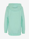 Sam 73 Türkisfarbenes Damen-Sweatshirt SAM 73 Lisa mit Kapuze und Reißverschluss