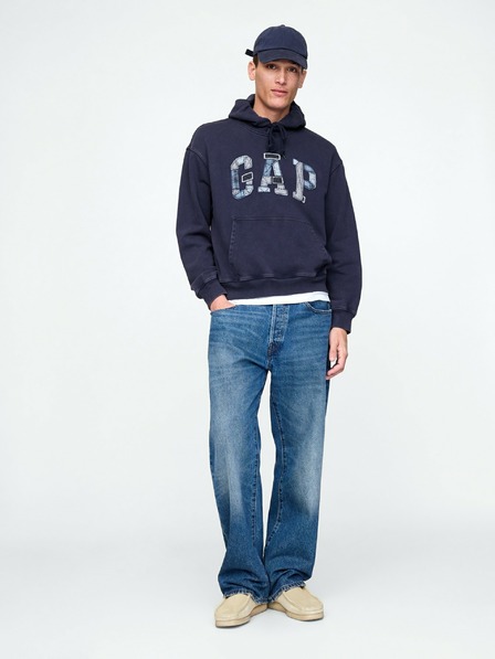 GAP Herren Oversize-Sweatshirt Patchwork Logo Americana GAP