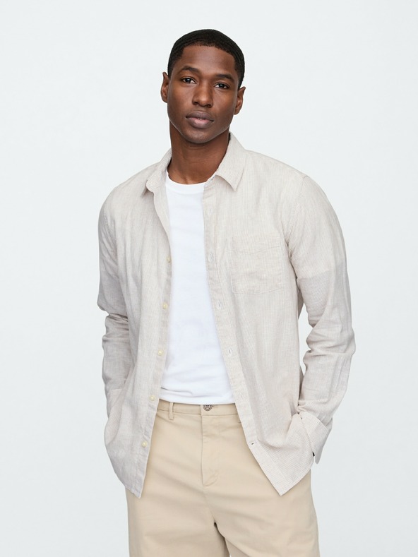 GAP Herren Leinenhemd Standard Fit GAP