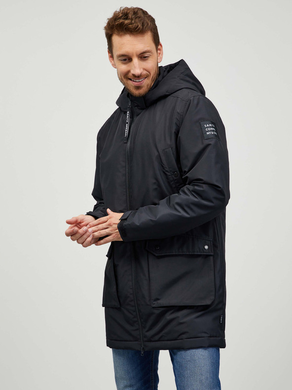 Sam 73 Schwarzer Herrenmantel SAM 73 Edward