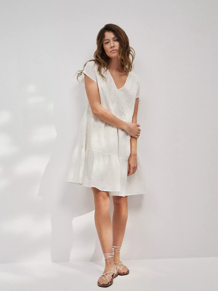 Moodo Damenkleid weiß MOODO