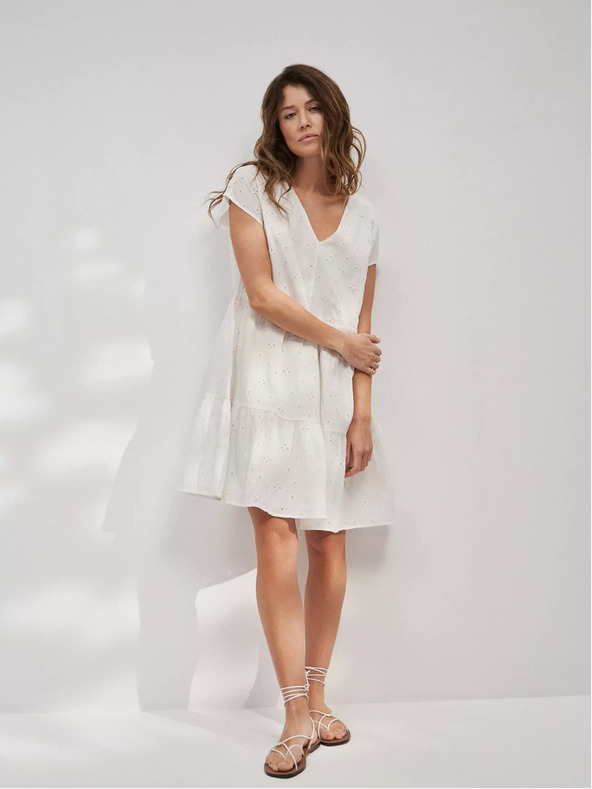 Moodo Damenkleid weiß MOODO