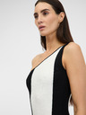 Orsay Schwarz-weißes Damen-Midikleid ORSAY