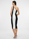 Orsay Schwarz-weißes Damen-Midikleid ORSAY