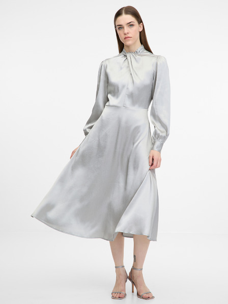 Orsay Silbernes Damen-Midikleid ORSAY