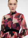 Orsay Rot gemustertes knielanges Damenkleid ORSAY