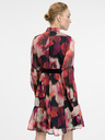 Orsay Rot gemustertes knielanges Damenkleid ORSAY