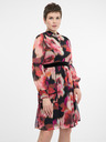Orsay Rot gemustertes knielanges Damenkleid ORSAY