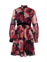 Orsay Rot gemustertes knielanges Damenkleid ORSAY