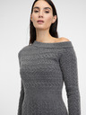 Orsay Graues Damen-Midikleid ORSAY