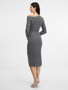 Orsay Graues Damen-Midikleid ORSAY