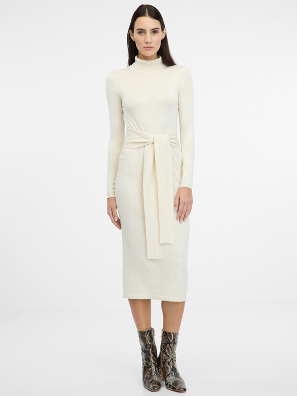 Orsay Cremefarbenes Damen-Kleid ORSAY