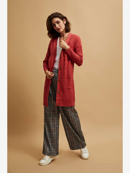 Moodo Damen Strickjacke rot Moodo