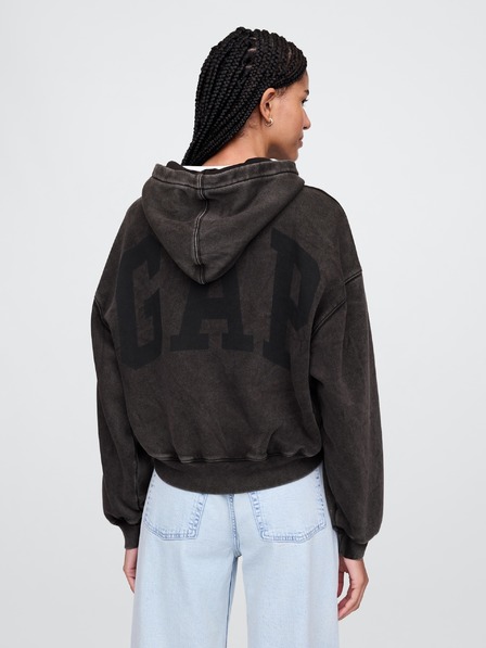 GAP Damen Sweatshirt mit Logo Cropped GAP