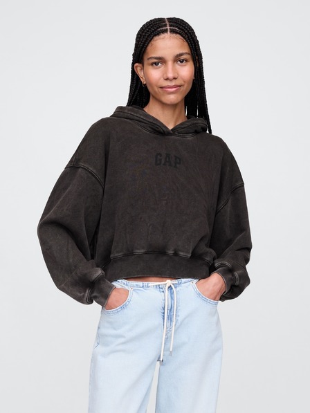 GAP Damen Sweatshirt mit Logo Cropped GAP