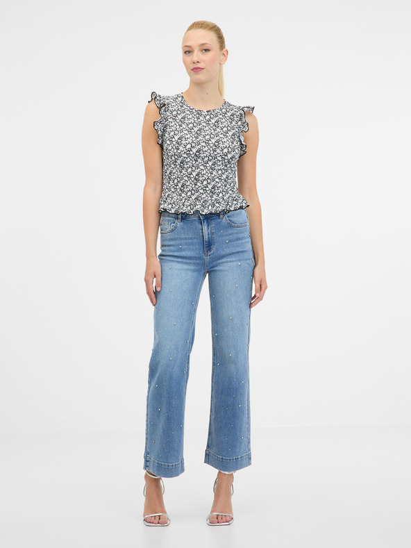 Orsay Schwarzes Damen-Kurzarmshirt ORSAY