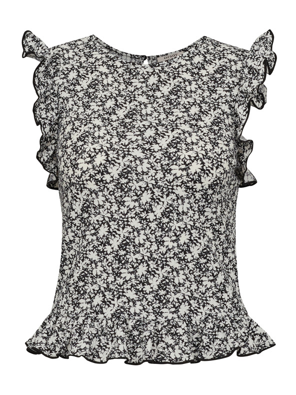 Orsay Schwarzes Damen-Kurzarmshirt ORSAY