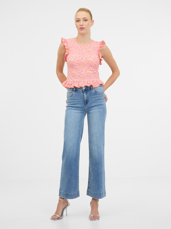 Orsay Rosa Damen Kurzarm-T-Shirt ORSAY