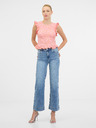 Orsay Rosa Damen Kurzarm-T-Shirt ORSAY
