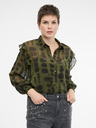Orsay Grüne Damenbluse mit Kragen ORSAY