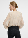Orsay Beige Bluse mit langen Ärmeln ORSAY