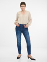 Orsay Beige Bluse mit langen Ärmeln ORSAY