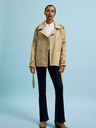 Moodo Beigefarbener Damen-Kurztrenchcoat Moodo
