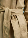 Moodo Beigefarbener Damen-Kurztrenchcoat Moodo