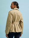 Moodo Beigefarbener Damen-Kurztrenchcoat Moodo