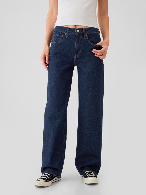 GAP Damen Mid Rise 90er Loose Jeans GAP
