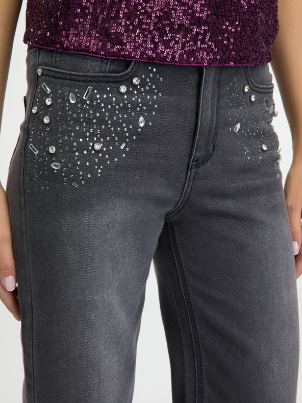 Orsay Dunkelgraue Wide Leg-Jeans für Damen ORSAY