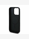 Guess Guess PU-Leder 4G Roses MagSafe Back Cover für iPhone 16 Pro Max Schwarz