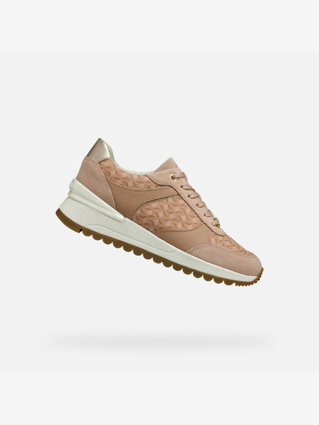 Geox Creme Damen Geox Desya Turnschuhe