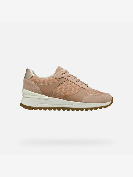 Geox Creme Damen Geox Desya Turnschuhe