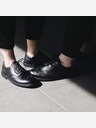 Vasky Damen Schwarze Leder Halbschuhe - Frühlings- / Herbstschuhe Vasky Brogue Low Noir