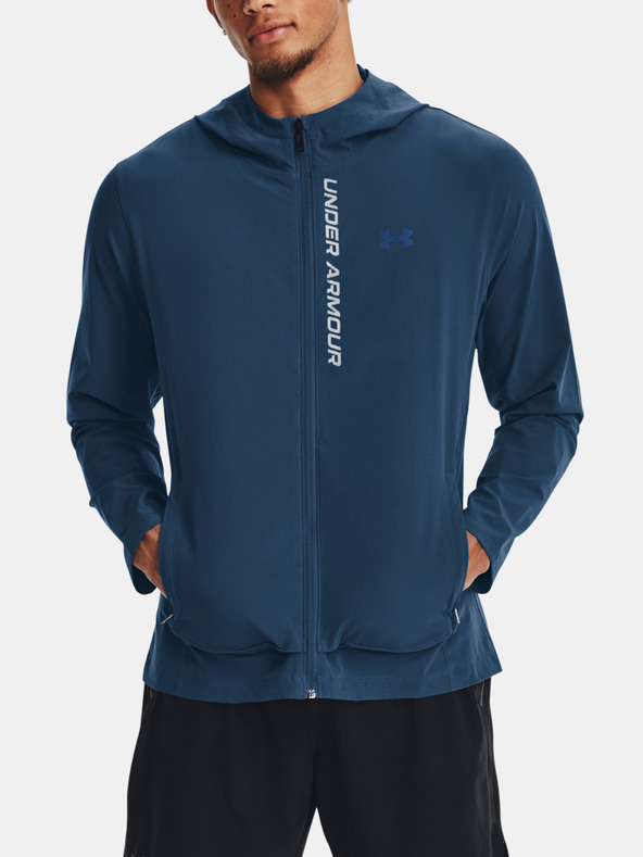Under Armour Dunkelblaue Under Armour Outrun The Storm Sportjacke