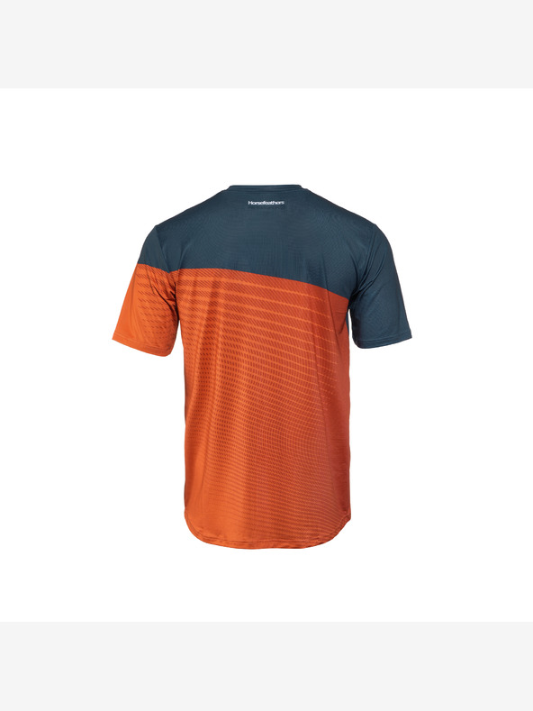 Horsefeathers Radtrikot Quantum - petrol/orange HORSEFEATHERS
