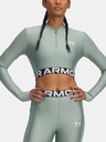Under Armour Damen-T-Shirt Under Armour HeatGear Rib 1/4 Zip LS