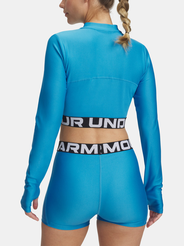 Under Armour Damen-T-Shirt Under Armour HeatGear Rib 1/4 Zip LS