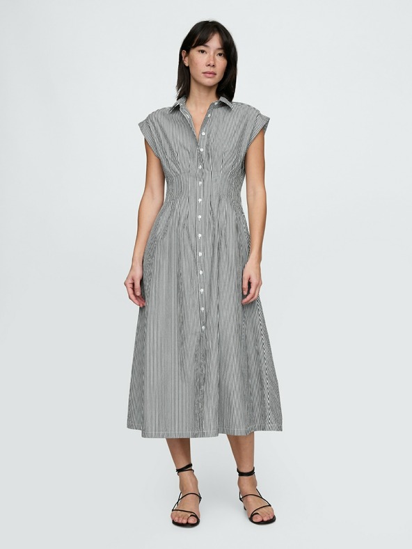GAP Damen Hemd-Popeline-Midikleid GAP