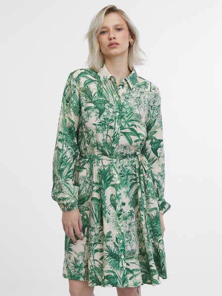 Orsay Grün-beiges Damen-Hemdkleid ORSAY