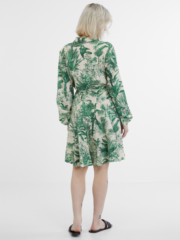 Orsay Grün-beiges Damen-Hemdkleid ORSAY