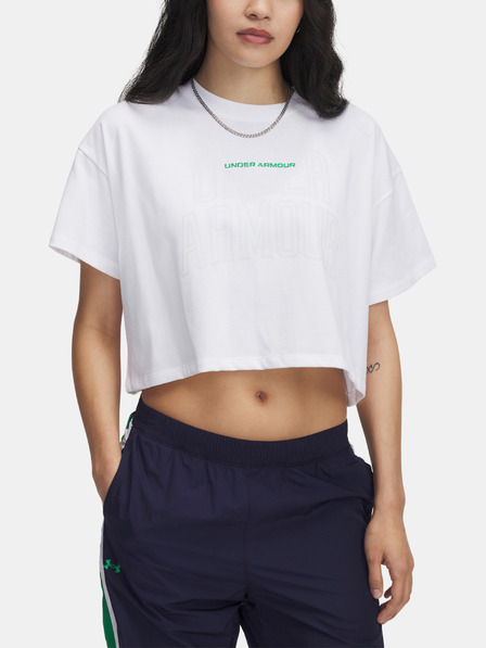 Under Armour Damen Under Armour UA W VARSITY MIX HW SS CROP T-Shirt