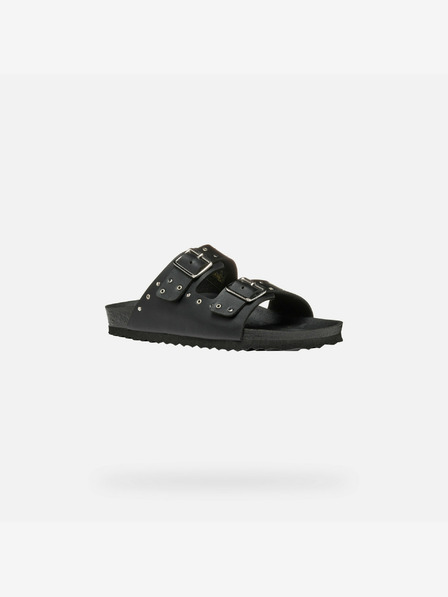 Geox Schwarz Mädchen Hausschuhe Geox Adriel