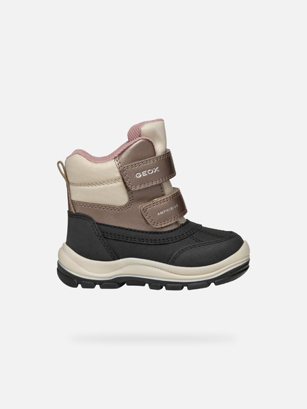 Geox Schwarze Mädchen-Stiefeletten Geox Flanfil ABX