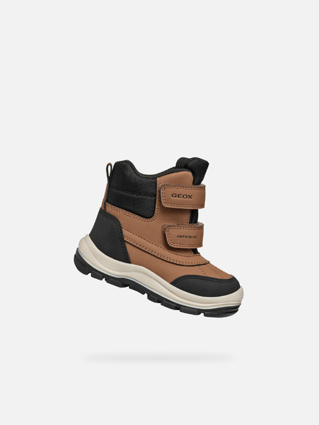 Geox Brown Boys Winter Shoes Geox Flanfil B Abx