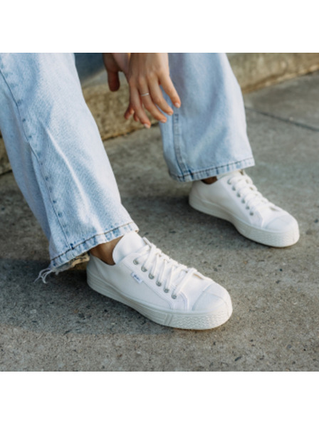 Vasky Damen-Canvas-Sneakers / Stiefel weiß Vasky Kanvasky